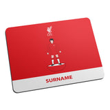 Personalised Liverpool FC Player Figure Mouse Mat