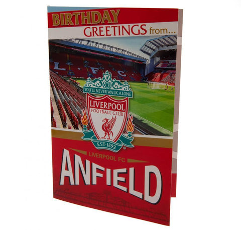 Liverpool FC Pop-Up Birthday Card  - Official Merchandise Gifts