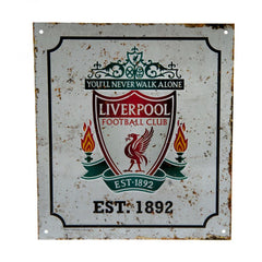 Liverpool FC Retro Logo Sign  - Official Merchandise Gifts
