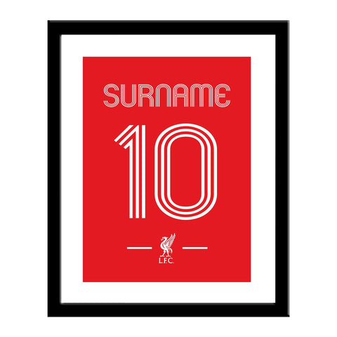 Personalised Liverpool FC Retro Shirt Print