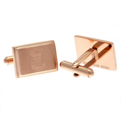 Liverpool FC Rose Gold Plated Cufflinks  - Official Merchandise Gifts