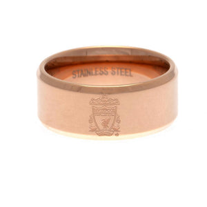 Liverpool FC Rose Gold Plated Ring Small  - Official Merchandise Gifts