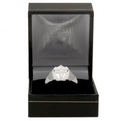 Liverpool FC Silver Plated Crest Ring Small  - Official Merchandise Gifts