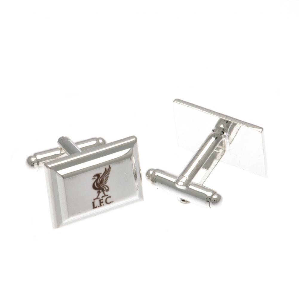 Liverpool FC Silver Plated Cufflinks  - Official Merchandise Gifts