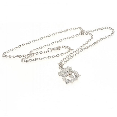 Liverpool FC Silver Plated Pendant & Chain CR  - Official Merchandise Gifts