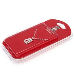 Liverpool FC Silver Plated Pendant & Chain CR  - Official Merchandise Gifts