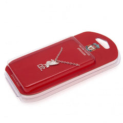 Liverpool FC Silver Plated Pendant & Chain LB  - Official Merchandise Gifts