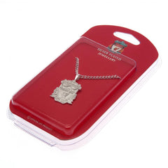 Liverpool FC Silver Plated Pendant & Chain XL  - Official Merchandise Gifts