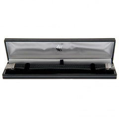 Liverpool FC Single Plait Leather Bracelet  - Official Merchandise Gifts