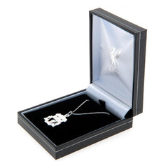 Liverpool FC Sterling Silver Pendant & Chain CR  - Official Merchandise Gifts