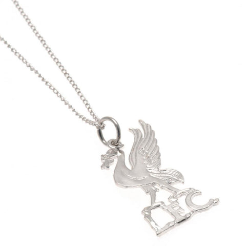 Liverpool FC Sterling Silver Pendant & Chain LB  - Official Merchandise Gifts