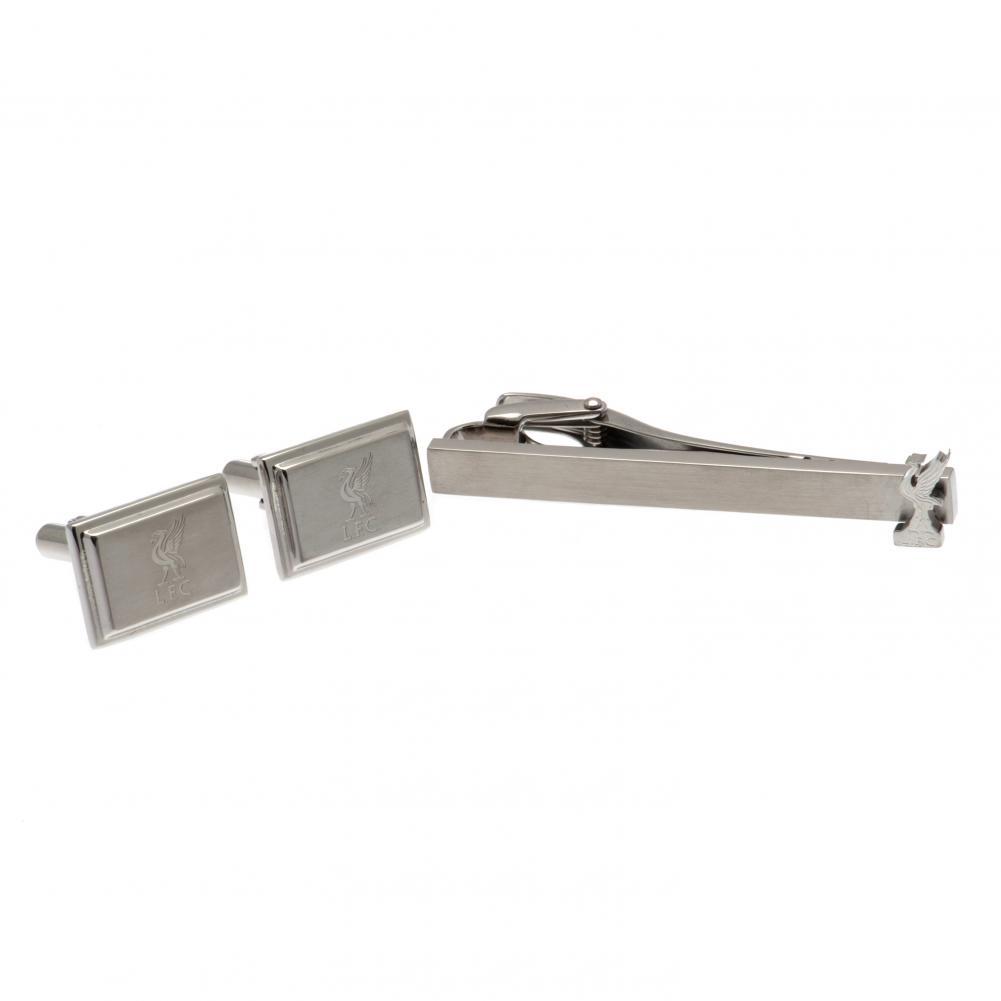 Liverpool FC Tie Slide & Cufflink Set  - Official Merchandise Gifts