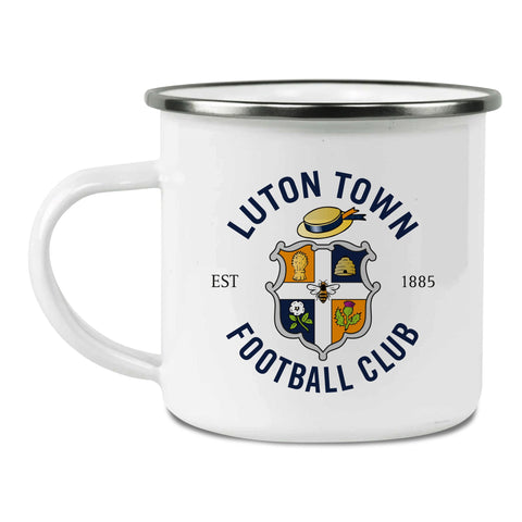Luton Town FC Back of Shirt Enamel Camping Mug