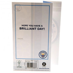 Manchester City Birthday Card  - Official Merchandise Gifts