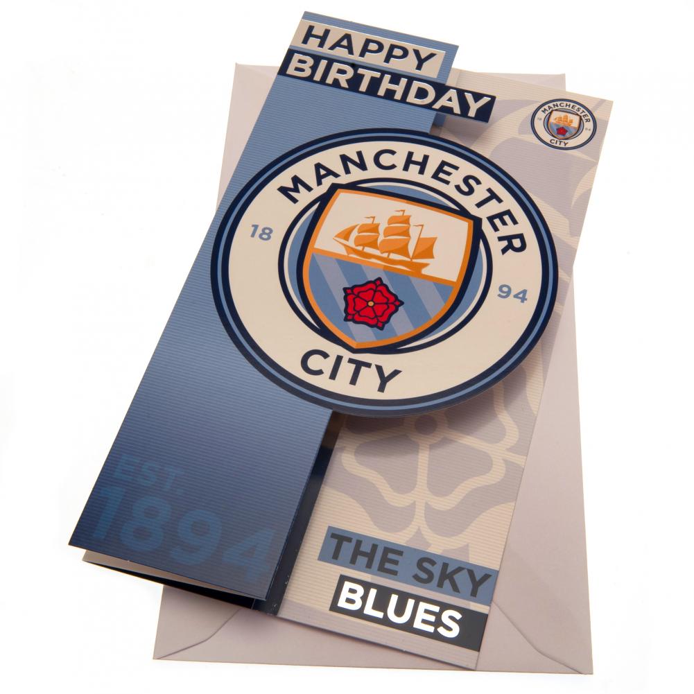 Manchester City Birthday Card  - Official Merchandise Gifts