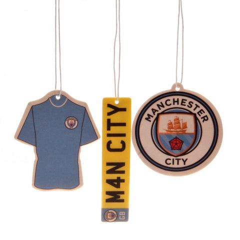 Manchester City FC 3pk Air Freshener  - Official Merchandise Gifts
