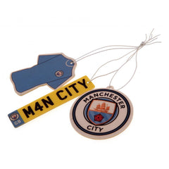 Manchester City FC 3pk Air Freshener  - Official Merchandise Gifts