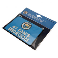 Manchester City FC Bedroom Sign No1 Fan  - Official Merchandise Gifts