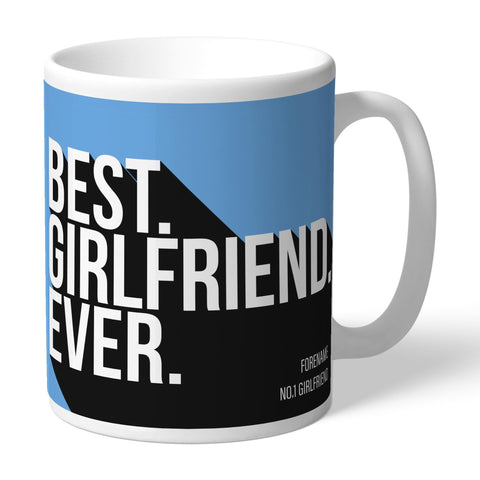 Personalised Manchester City FC Best Girlfriend Ever Mug