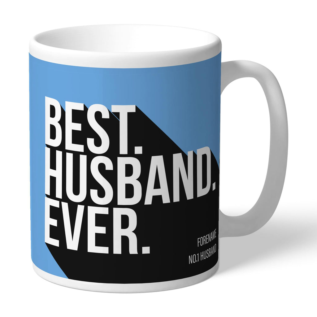 Personalised Manchester City FC Best Husband Ever Mug