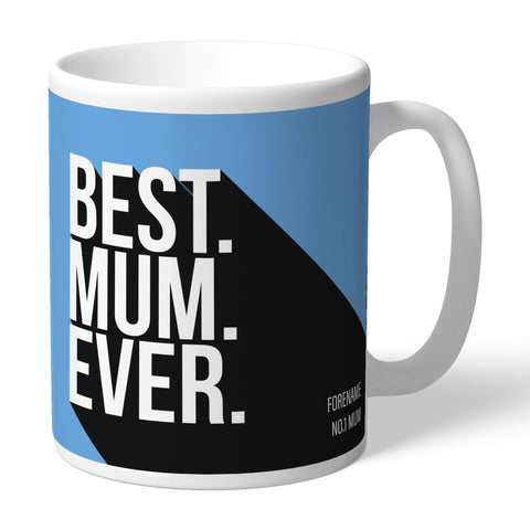 Personalised Manchester City FC Best Mum Ever Mug