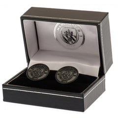 Manchester City FC Black IP Cufflinks  - Official Merchandise Gifts