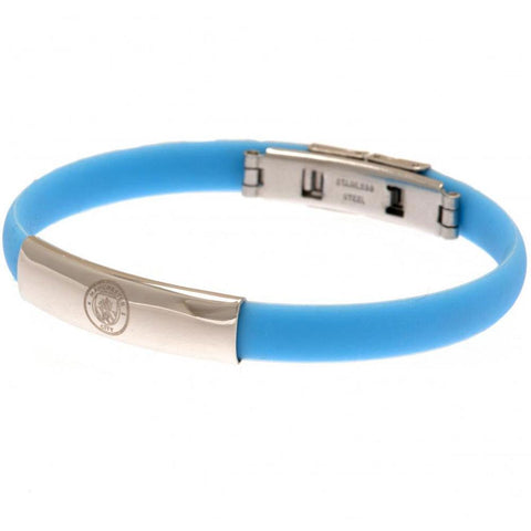Manchester City FC Colour Silicone Bracelet  - Official Merchandise Gifts