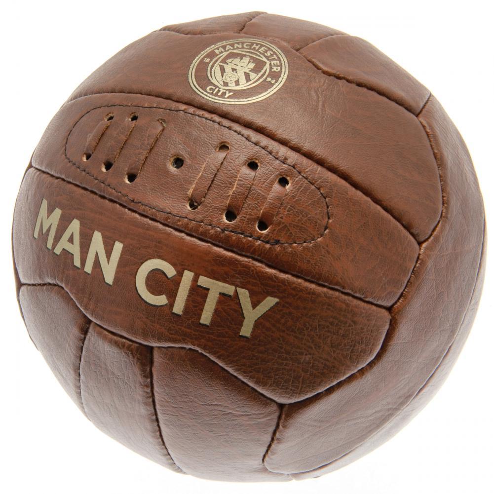 Manchester City FC Faux Leather Football  - Official Merchandise Gifts