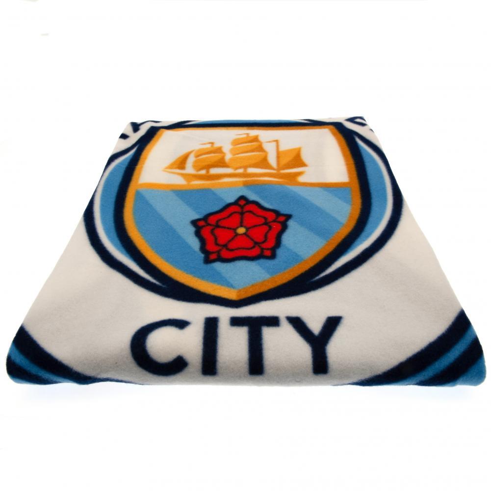 Manchester City FC Fleece Blanket PL  - Official Merchandise Gifts