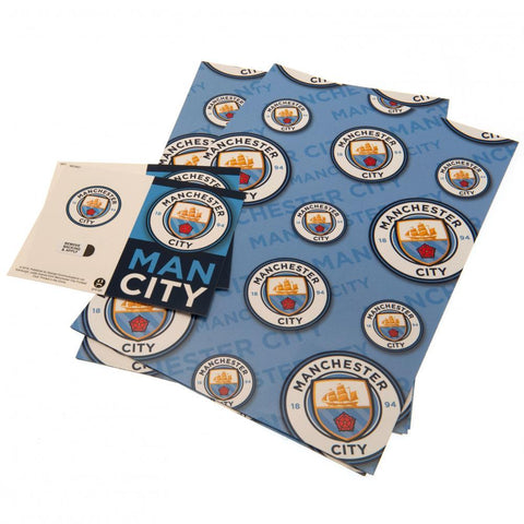 Manchester City FC Gift Wrap  - Official Merchandise Gifts