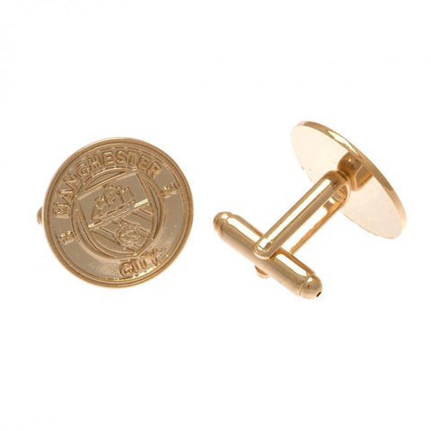 Manchester City FC Gold Plated Cufflinks  - Official Merchandise Gifts