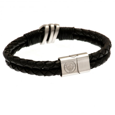 Manchester City FC Leather Bracelet  - Official Merchandise Gifts
