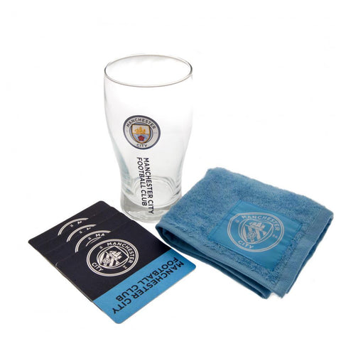 Manchester City FC Mini Bar Set  - Official Merchandise Gifts