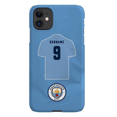 Manchester City FC Personalised iPhone 11 Snap Case