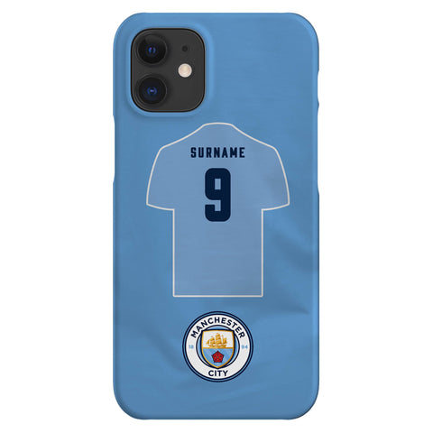 Manchester City FC Personalised iPhone 12 Mini Snap Case