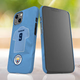 Manchester City FC Personalised iPhone 13 Mini Snap Case