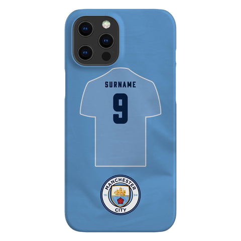 Manchester City FC Personalised iPhone 13 Pro Max Snap Case