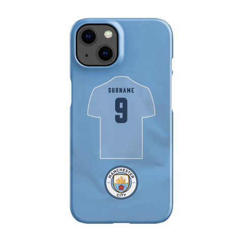 Manchester City FC Personalised iPhone 13 Snap Case
