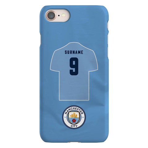 Manchester City FC Personalised iPhone 8 Snap Case