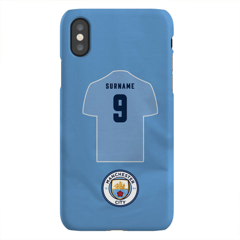 Manchester City FC Personalised iPhone XS Snap Case