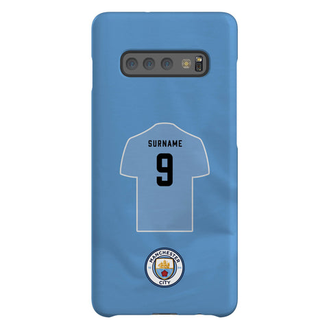 Manchester City FC Personalised Samsung Galaxy S10 Plus Snap Case