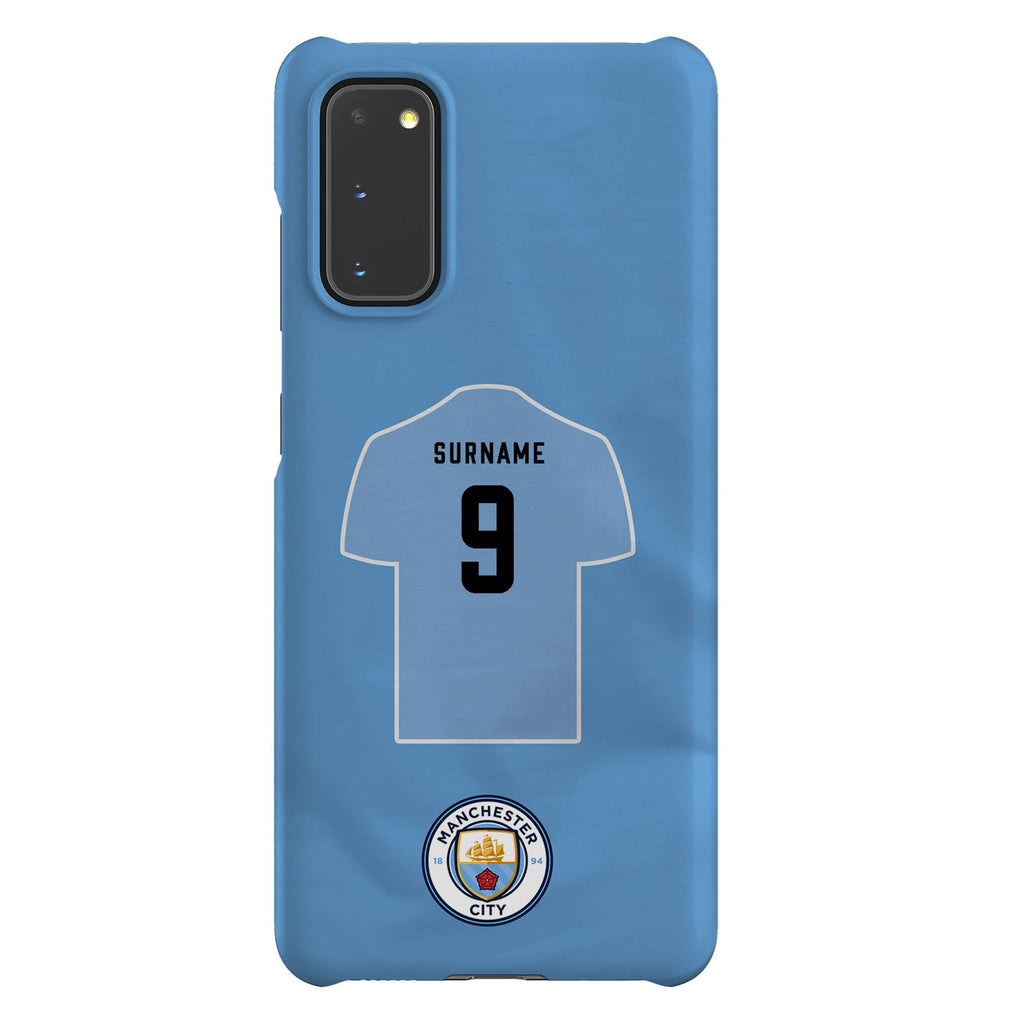 Manchester City FC Personalised Samsung Galaxy S20 Snap Case