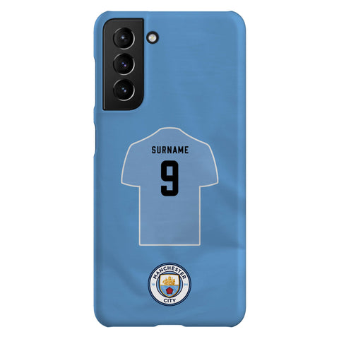 Manchester City FC Personalised Samsung Galaxy S21 Snap Case