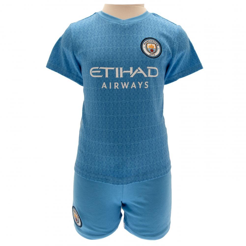 Manchester City FC Shirt & Short Set 3/6 mths SQ  - Official Merchandise Gifts
