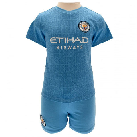 Manchester City FC Shirt & Short Set 6/9 mths SQ  - Official Merchandise Gifts