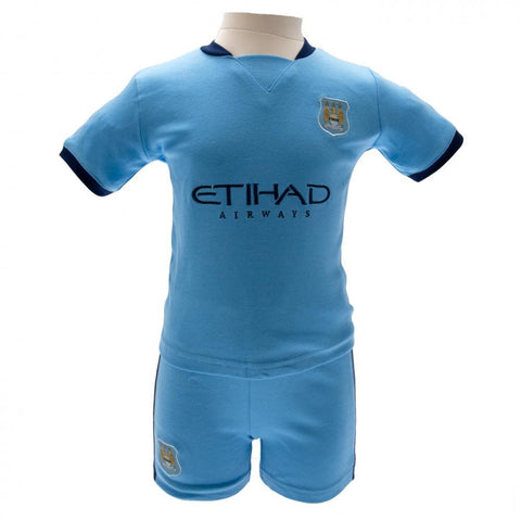 Manchester City FC Shirt & Short Set 9/12 mths NC  - Official Merchandise Gifts