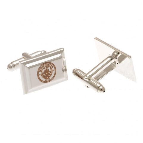 Manchester City FC Silver Plated Cufflinks  - Official Merchandise Gifts