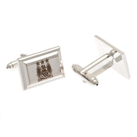 Manchester City FC Silver Plated Cufflinks EC  - Official Merchandise Gifts