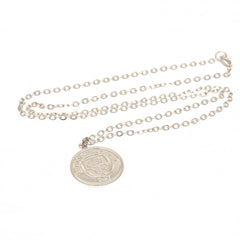 Manchester City FC Silver Plated Pendant & Chain  - Official Merchandise Gifts
