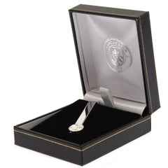 Manchester City FC Silver Plated Tie Slide  - Official Merchandise Gifts